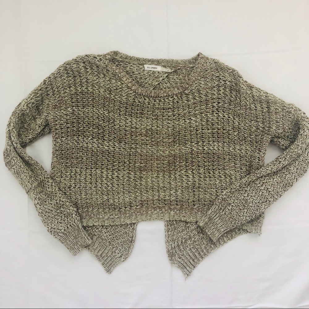 Blu Pepper Cropped Sweater